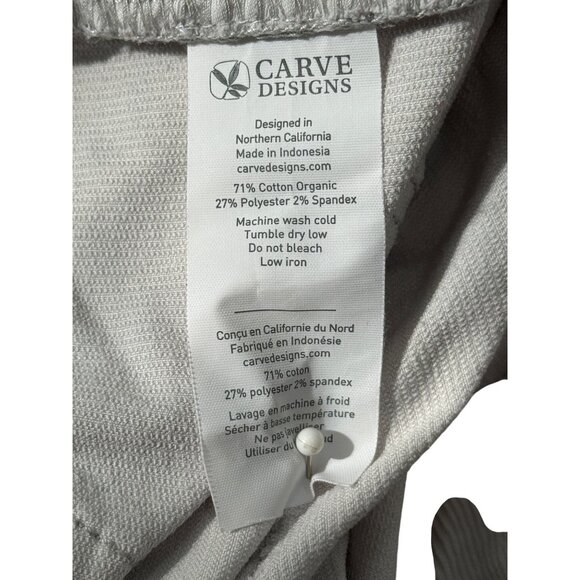 Carve Design Womens Corduroy Pants Light Grey Frayed Hem Size 4 - Picture 7 of 7